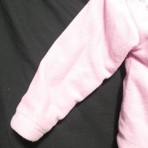 ADORABLE JR TOO | size 6 girls, kids | Pink Fleece Hooded Pea Coat | Butterflies - Picture 12 of 16